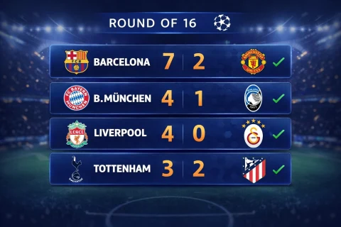 Şampiyonlar Ligi’nde Tarihi Gece: 4 Maçta Tam 23 Gol!