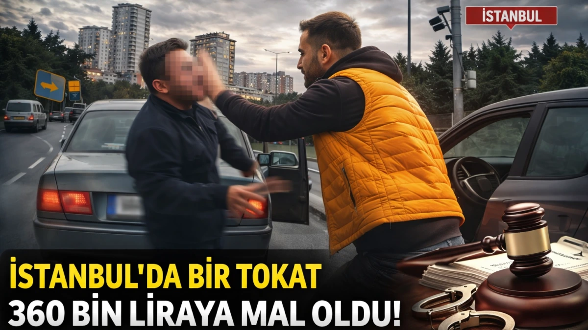 İstanbul’da Yol Kavgası Pahalıya Patladı: Bir Tokat 360 Bin Liraya Mal Oldu