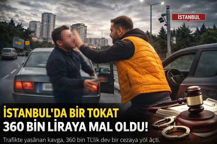 İstanbul’da Yol Kavgası Pahalıya Patladı: Bir Tokat 360 Bin Liraya Mal Oldu