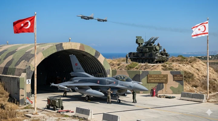 Kuzey Kıbrıs'ta Yeni Dönem: Türk Savaş Uçakları ve Savunma Hattı Göreve Başladı