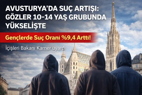 Avusturya’da çarpıcı tablo: 10–14 yaş grubunda suç artışı %9,4