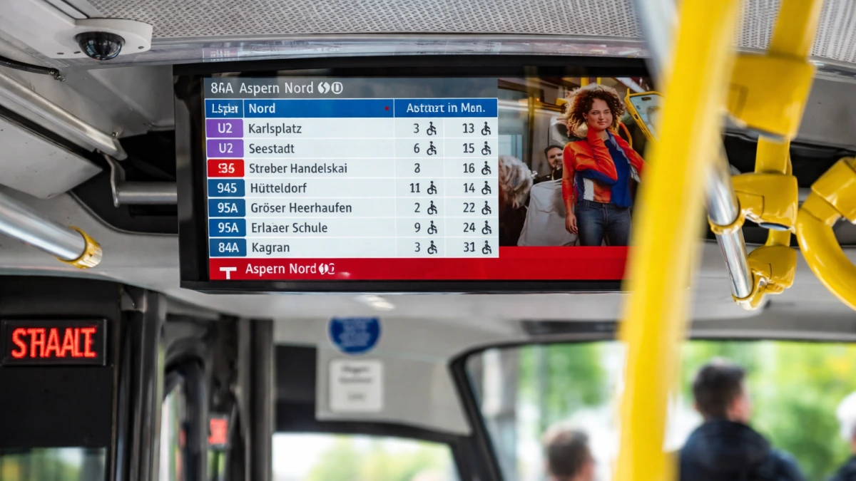 Viyana’da Toplu Taşımada Yeni Dönem: Bekleme Süresi Artık Ekranda Anlık Görülecek
