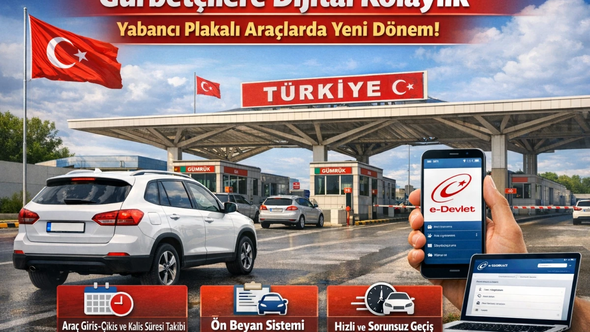 Gurbetçilere Büyük Kolaylık: Yabancı Plakalı Araçlarda Yeni Dijital Dönem Başladı