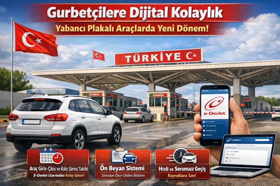 Gurbetçilere Büyük Kolaylık: Yabancı Plakalı Araçlarda Yeni Dijital Dönem Başladı